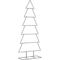 Syfax Metall-Weihnachtsbaum für Dekorationen Schwarz 180 cm