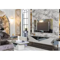Xl Moebel Gmbh Moderne Weiße Wohnwand Garnitur Designer TV-Sideboard Luxus TV-Rahmen