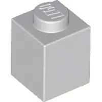 LEGO 250 Stück , Teile Nr. 3005 in Hellgrau (Light Bluish Gray)