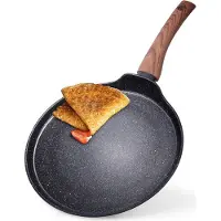 Artemis Granitpfanne für Pfannkuchen, Omeletts, niedrig, flach, 26 cm