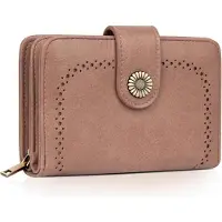 Sonstiges TEUEN Damen Geldbeutel Große Kapazität Vintage Leder Brieftasche RFID Schutz