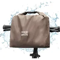 RockBros Fahrradlenkertasche Wassdicht 2,5-4L abnehmbar Tragetasche Braun