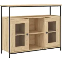 Syfax Sideboard Sonoma-Eiche 100x35x80 cm Holzwerkstoff
