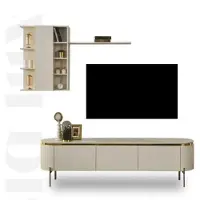 AEA 2tlg.Wohnzimmer Set Besteht aus TV Lowboard+Wandschrank mit Regal