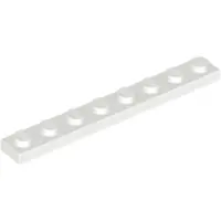 LEGO 1x8 Platte 3460 - 100 Stück Weiß