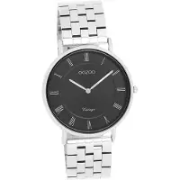 Oozoo Damen Herren Armbanduhr silber Analog Vintage Series armband D2UOC20366