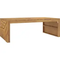 Syfax Couchtisch 110x60x38 cm Massivholz Teak