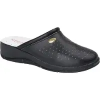 Dek - Damen Clogs, Leder DF2518 (37 EU) (Marineblau)