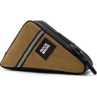 RockBros Fahrradtasche kleine Werkzeugtasche Rahmentasche Tragbarkeit für Brompton 0,3L Braun