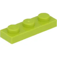 LEGO 1x3 Platte 3623 - 100 Stück Lime