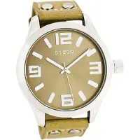 Oozoo Herren Armbanduhr gelb Analog Timepieces Lederarmband D2UOC1055A