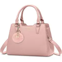 Sonstiges IGOLUMON Damen Handtasche Mittelgroß Leder Rosa Elegante Henkeltasche