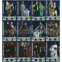 Topps FAMOV2 - Spar 9 - ALLE 12 Zusatz-Power Karten - Deutsch - Star Wars Force Attax - Movie Cards Serie 2