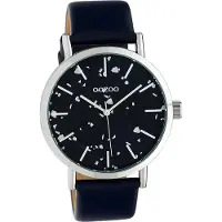 Oozoo Damen Armbanduhr schwarz Analog Timepieces Lederarmband D2UOC10414