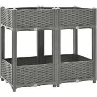 Syfax Hochbeet 80x40x71 cm Polypropylen