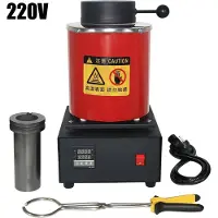 OEM Goldschmelzofen, Dualspannungsbetrieb, präzise Temperaturregelung, 2kg Rot 220V