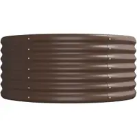 Syfax Hochbeet Verzinkter Stahl 512x80x36 cm Braun