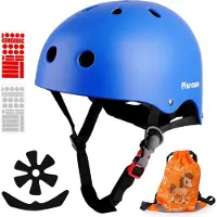 Tacklife Kinder Fahrradhelm EN1078 CE Certified, Verstellbarer Kinnriemen, 3D DIY & Reflektierende Aufkleber, Sporthelm für Roller & Inlineskates, Unisex für Jungen und Mädchen