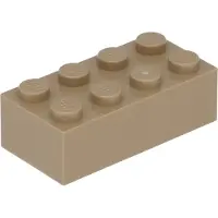 LEGO 2x4 Stein 3001 - 250 Stück Dunkles Beige