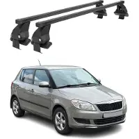 Menabo Querträger von für Skoda Fabia II, Baujahr 2007-2014, Farbe: Schwarz