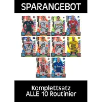 Topps Match Attax 2017/18 alle 10 Routinier 2018 komplett Set