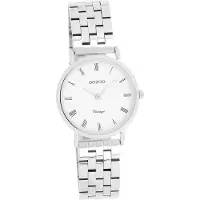 Oozoo Damen Herren Armbanduhr silber Analog Vintage Series armband D2UOC20372