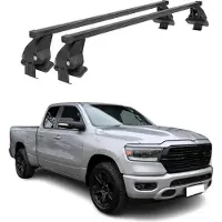Menabo Stahl Dachträger Gepäckträger für RAM 1500 2018-2025 Schwarz 2x