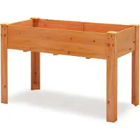 Northix Erhöhtes Gartenbeet aus Holz mit Drainagelöchern, 120 x 60 x 82 cm