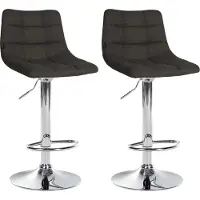 CLP 2er Set Barhocker Jerry Stoff, Farbe:creme, Gestell Farbe:chrom