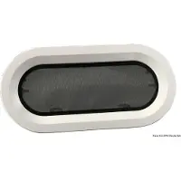 Osculati Ovales Bullauge BOMAR Flagship 216×444mm mit Fliegengi | 19.510.22