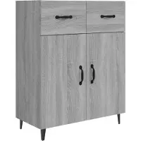 Syfax Sideboard Grau Sonoma 69,5x34x90 cm Holzwerkstoff