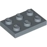 LEGO 2x3 Platten 3021 - 10 Stück Sandblau