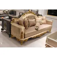 AEA Sofagarnitur 3311 Sitzer Chesterfield Stoff Textil Klassischer Stil Gruppe