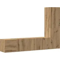 Syfax TV-Wandschränke 3 Stk. Artisan-Eiche Holzwerkstoff