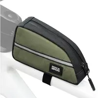 RockBros Fahrrad Nylon Rahmentasche Verlängerte Dreieckstasche für Klapprad/Faltrad 0,8L Armeegrün