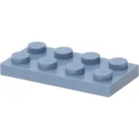 LEGO : 50 Platten, Größe 2x4 Noppen in Sandblau