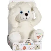 Gipsy Plüschtier Teddybär, 25 cm, , Coucou, Weiß, Mixte, Kuscheltier
