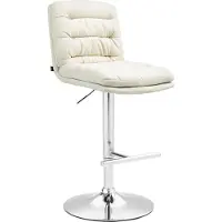 CLP Barhocker Damar Stoff chrom - creme