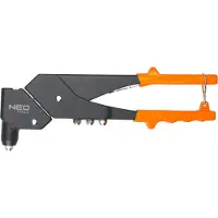 Neo Tools Nietmaschine für Stahl- und Aluminiumnieten 2,4/3,2/4,0/4,8 mm, Mehrfachposition 18-102 NEO