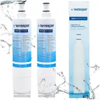 Wessper 2er Set Wasserfilter für Kühlschrank – Ersatz für 4396508, SBS002, SBS003