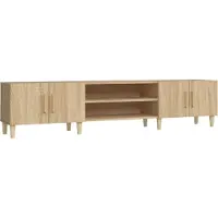 Syfax TV-Schrank Sonoma-Eiche 180 x 31,5 x 40 cm Holzwerkstoff