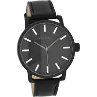 Oozoo Damen Uhr Casual matt Leder Armbanduhr Timepieces schwarz D2UOC8314A