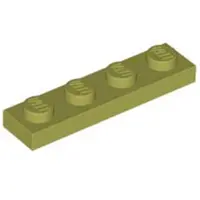 LEGO 1x4 Platte 3710 - 100 Stück Olivegrün