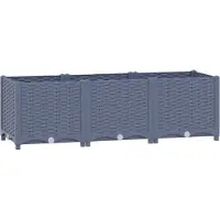 Syfax Hochbeet 120x40x38 cm Polypropylen