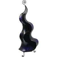 SIMANDRA Orientalische Lampe Hennalampe marokkanische Lederlampe Tischleuchte Stehleuchte Mogador Gecko 80 cm : lila Farbe: Lila