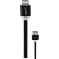 Cofi1453® Sunnix 1,2m Softtouch USB Typ-C Ladekabel Datenkabel Kabel Ladegerät in Schwarz