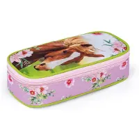 Oxybag Komfortable Schultasche für Schulkinder bis 2. Klasse, Pferd-Design, 205x100x50 mm, starke Reißverschlüsse