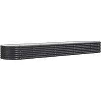 Syfax Hochbeet Verzinkter Stahl 368x80x36 cm Anthrazit
