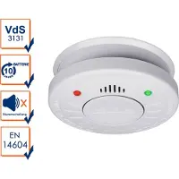 Smartwares 10.025.28 Rauchwarnmelder RM520, Photoelektrischer Reflexionsmelder, Weiß, Haus, Büro, Kunststoff, 85 dB, Oberflächenmontiert