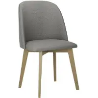 Mirjan 24 Stuhl Monti III, Esszimmerstuhl aus Buchenholz, 48x55x83 cm (Holzfarbe: Sonoma, Stofffarbe: Hygge D91)
